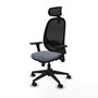 PIQUERAS Y CRESPO Silla de oficina Cilanco con mecanismo Sincro, Gris y Negro