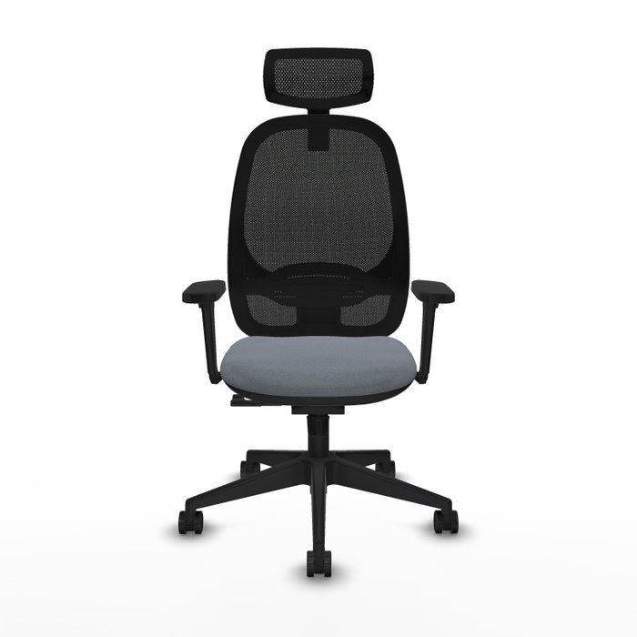 PIQUERAS Y CRESPO Silla de oficina Cilanco con mecanismo Sincro, Gris y Negro PIQUERAS Y CRESPO Silla de oficina Cilanco con mecanismo Sincro, Gris y Negro