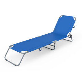 Marbueno Tumbona Plegable Azul Oscuro