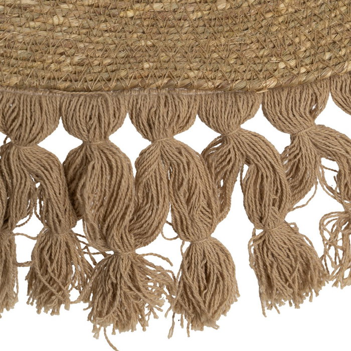 Lampara Techo Natural Fibra Natural 90 X 90 X 6 cm Lampara Techo Natural Fibra Natural 90 X 90 X 6 cm