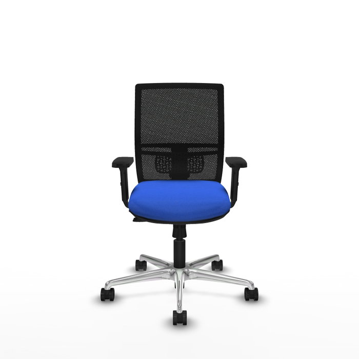PIQUERAS Y CRESPO Silla de oficina Yunquera Azul con mecanismo Sincro/Traslack