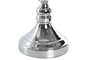 DKD Home Decor Lámpara de Pie Moderna Plateado Blanco 35x150x35 cm Set 3 Piezas Cristal Metal Algodón