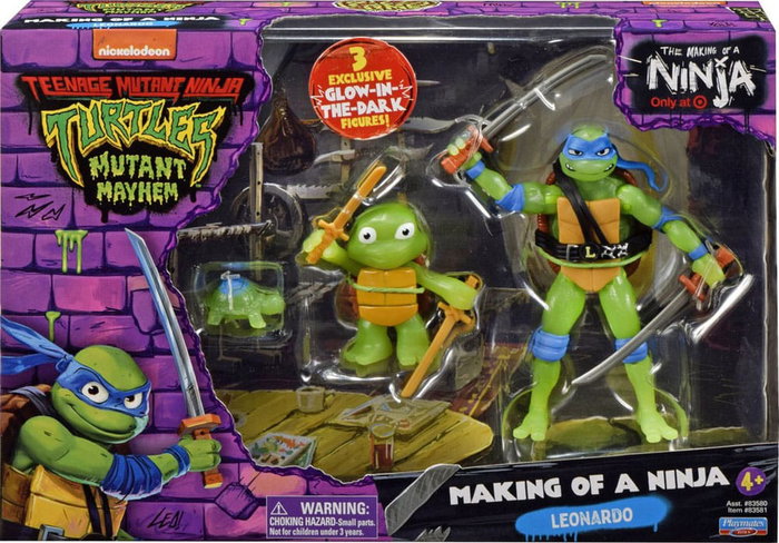 Ninja Turtles: Caos Mutante Pack de 3 Figuras Leonardo Evolution 10 cm