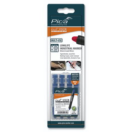 Pica Repuestos de tiza de marcado VISOR permanent azul