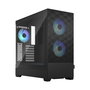 Fractal Design Pop Air Negro Caja de PC con Iluminación RGB y 3 Ventiladores Incluidos, Soporte ATX
