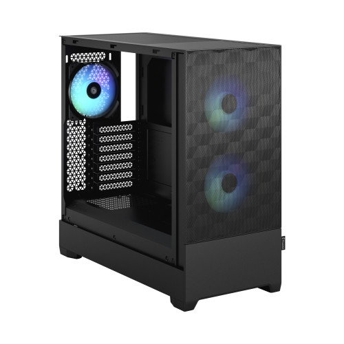 Fractal Design Pop Air Negro Caja de PC con Iluminación RGB y 3 Ventiladores Incluidos, Soporte ATX