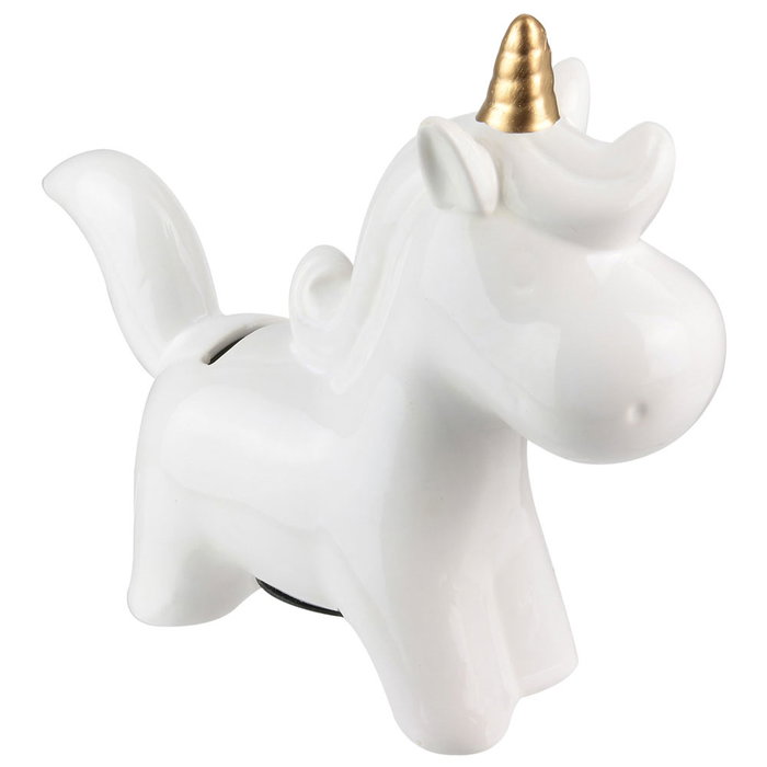 Home Deco Factory Hucha Unicornio Colección Licorne Colores Surtidos 21,5x6,5 cm Hucha Original Regalo Decoración