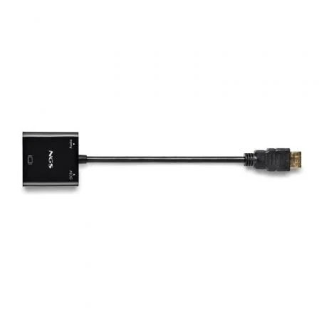 Adaptador HDMI a VGA NGS CHAMALEON 15 cm Negro