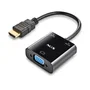Adaptador HDMI a VGA NGS CHAMALEON 15 cm Negro