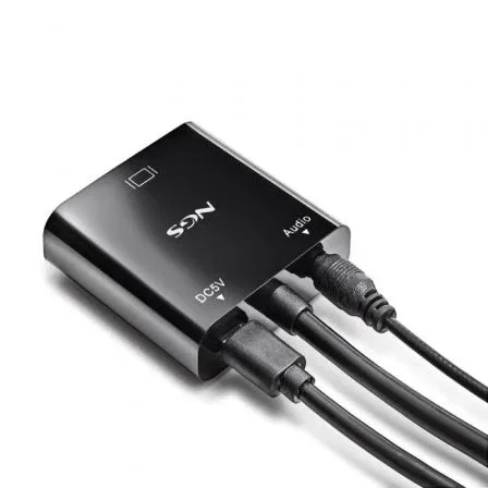 Adaptador HDMI a VGA NGS CHAMALEON 15 cm Negro