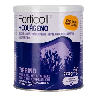 Forticoll Colágeno Bioactivo Marino 270Gr. para Huesos, Músculos y Articulaciones Forticoll Colágeno Bioactivo Marino 270Gr. para Huesos, Músculos y Articulaciones
