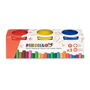 Juego de Plastilina Pincello Amarillo Azul Rojo (12 Unidades)