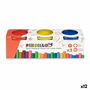 Juego de Plastilina Pincello Amarillo Azul Rojo (12 Unidades)