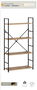 Confortime Estanteria 4 Niveles Metal-Madera Negra 112 cm x 23 cm x 5 cm (2 Unidades)