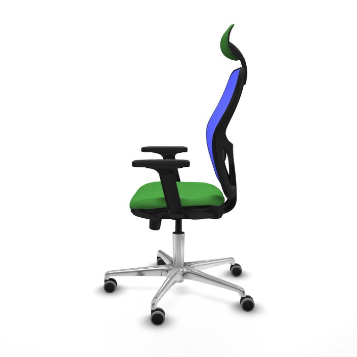 PIQUERAS Y CRESPO Silla de oficina Jorquera con mecanismo Sincro/Traslack, Verde y Azul PIQUERAS Y CRESPO Silla de oficina Jorquera con mecanismo Sincro/Traslack, Verde y Azul