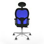 PIQUERAS Y CRESPO Silla de oficina Jorquera con mecanismo Sincro/Traslack, Verde y Azul