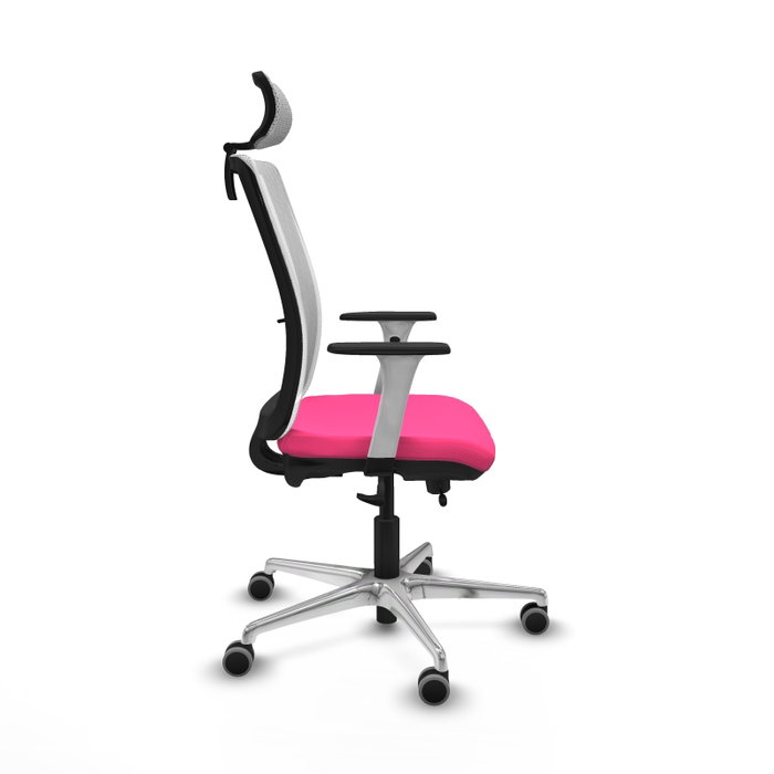 PIQUERAS Y CRESPO Silla de oficina Haches Rosa y Blanco PIQUERAS Y CRESPO Silla de oficina Haches Rosa y Blanco