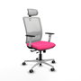 PIQUERAS Y CRESPO Silla de oficina Haches Rosa y Blanco