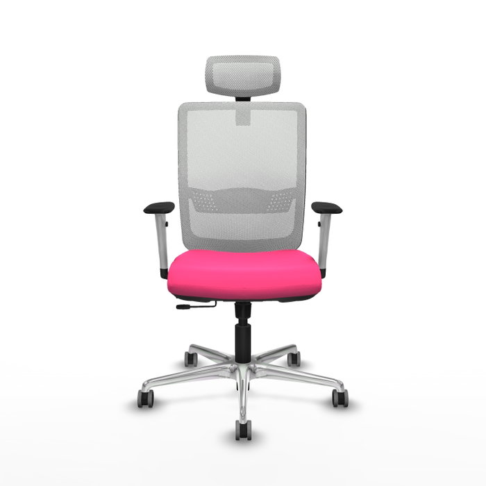 PIQUERAS Y CRESPO Silla de oficina Haches Rosa y Blanco PIQUERAS Y CRESPO Silla de oficina Haches Rosa y Blanco