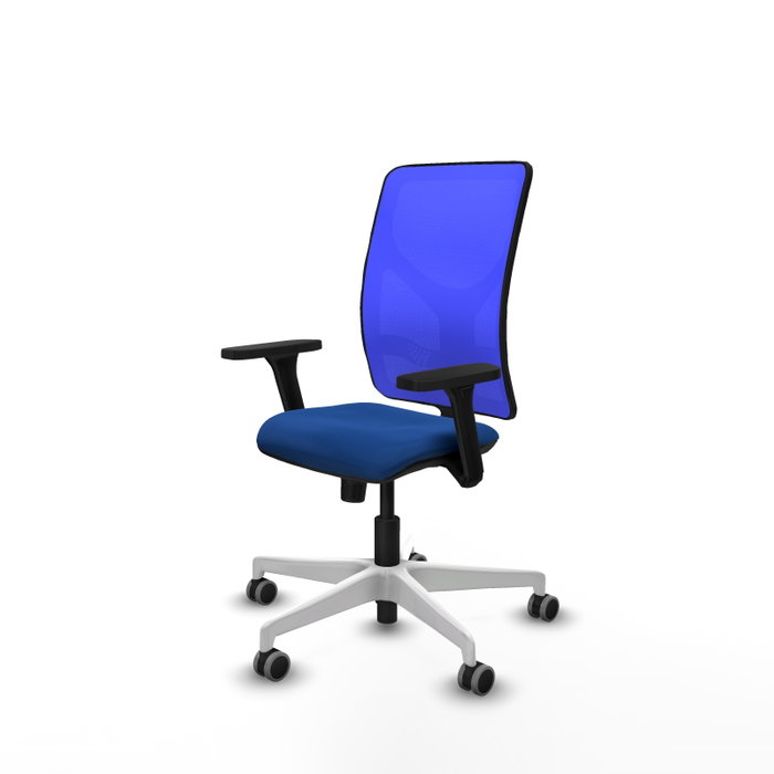 PIQUERAS Y CRESPO Silla de oficina Motilla con mecanismo Sincro en Azul
