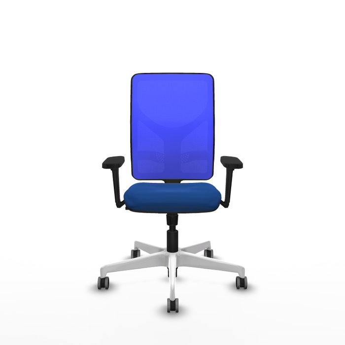 PIQUERAS Y CRESPO Silla de oficina Motilla con mecanismo Sincro en Azul