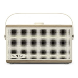 Pure Classic Aura Altavoz Portátil Bluetooth 5.3 40 W con Luz de Fondo Blanco/Eiche