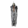Atosa Esqueleto Colgante Grande de 95 cm con Túnica Gris y Capucha