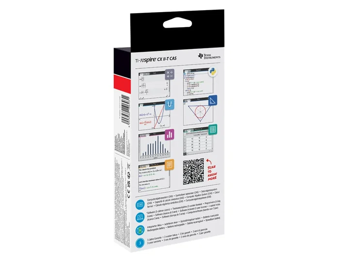 Texas Instruments TI-Nspire CX II-T CAS Negra