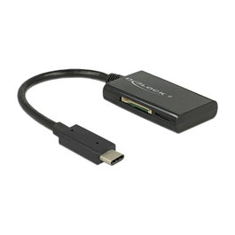 DeLOCK CardReader USB-C > 4 x Slots 91740 Negro