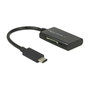 DeLOCK CardReader USB-C > 4 x Slots 91740 Negro