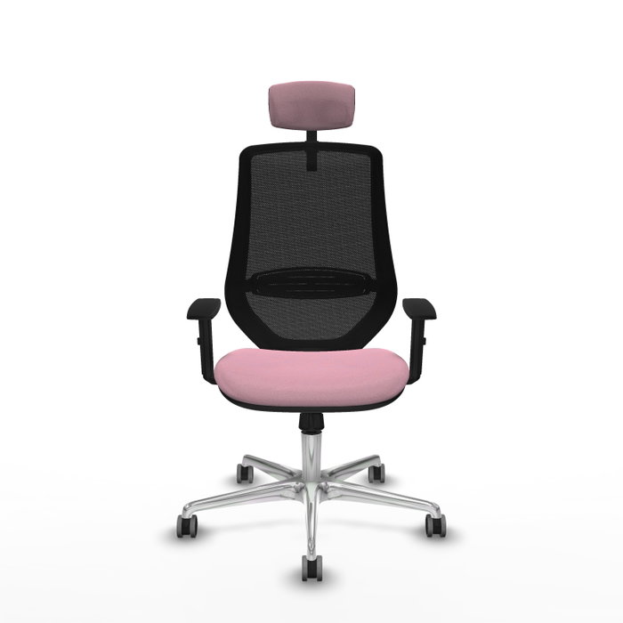 PIQUERAS Y CRESPO Silla de oficina Mardos Rosa y Negro