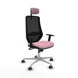 PIQUERAS Y CRESPO Silla de oficina Mardos Rosa y Negro