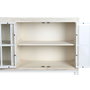 DKD Home Decor Buffet de Mango y Metal Decapé Blanco 170x45x100