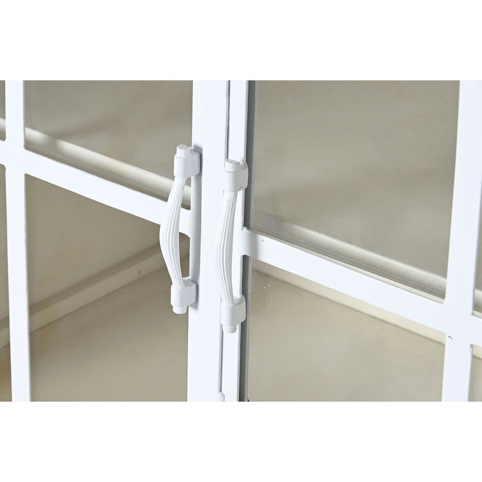 DKD Home Decor Buffet de Mango y Metal Decapé Blanco 170x45x100