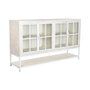DKD Home Decor Buffet de Mango y Metal Decapé Blanco 170x45x100