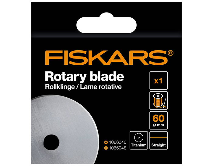 Fiskars Cuchilla de Recambio de Titanio para Cúter Rotatorio 60mm