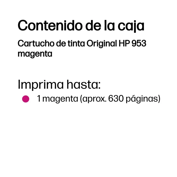 HP Cartucho de tinta 953 Magenta Original