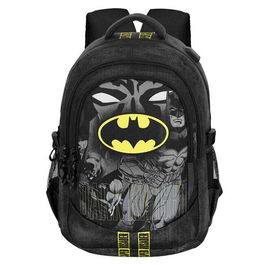 Karactermania Mochila Batman Run. Plus FAN Caped Negro 44x34x21cm Ripstop Compartimentos USB