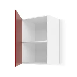 ULTRA Mueble de cocina alto L 40 cm - rojo mate - Fabricación europea - Gabinete de cocina