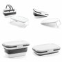 Inde Cesta de Picnic Plegable con Tapa-Mesa Pickning I 46 cm x 29 cm x 9 cm (4 Unidades)