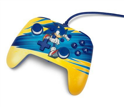 Power A Mando con Cable para Nintendo Switch Sonic Impulso NSGP0202-01, Con Licencia Oficial