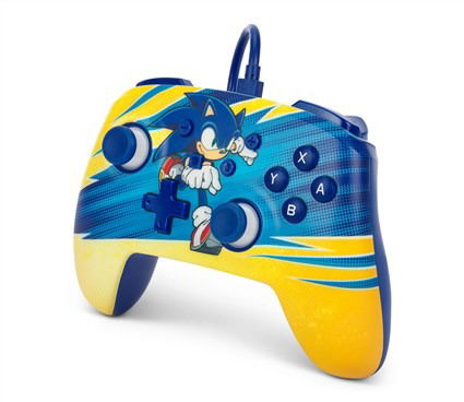 Power A Mando con Cable para Nintendo Switch Sonic Impulso NSGP0202-01, Con Licencia Oficial