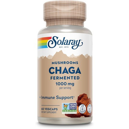 Solaray Chaga Fermentado 500 mg 60 cápsulas Solaray Chaga Fermentado 500 mg 60 cápsulas