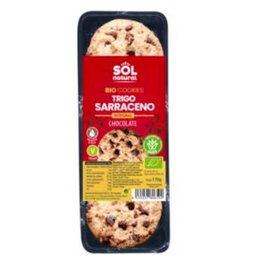 SOLNATURAL Cookies de Trigo Sarraceno y Chocolate Bio Veganas 170Gr
