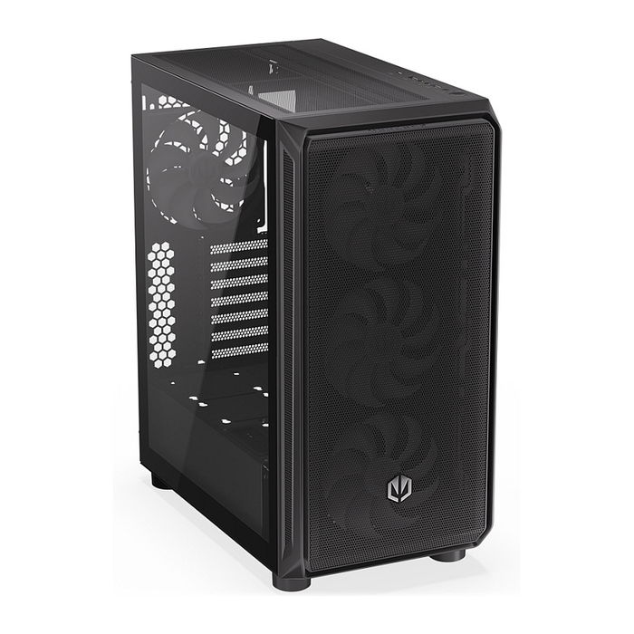 Endorfy Arx 500 ARGB PC Negro Vidrio Templado ATX/ITX/micro ATX Gaming Caja con Ventana Lateral Iluminada