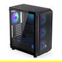 Endorfy Arx 500 ARGB PC Negro Vidrio Templado ATX/ITX/micro ATX Gaming Caja con Ventana Lateral Iluminada