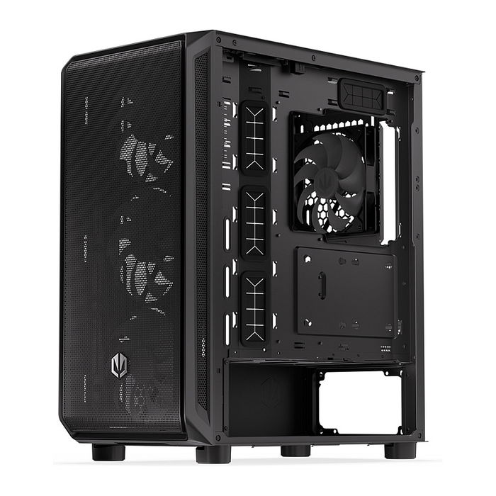Endorfy Arx 500 ARGB PC Negro Vidrio Templado ATX/ITX/micro ATX Gaming Caja con Ventana Lateral Iluminada