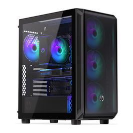 Endorfy Arx 500 ARGB PC Negro Vidrio Templado ATX/ITX/micro ATX Gaming Caja con Ventana Lateral Iluminada