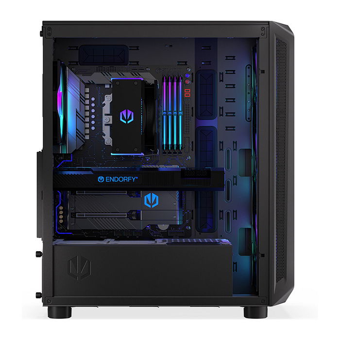 Endorfy Arx 500 ARGB PC Negro Vidrio Templado ATX/ITX/micro ATX Gaming Caja con Ventana Lateral Iluminada