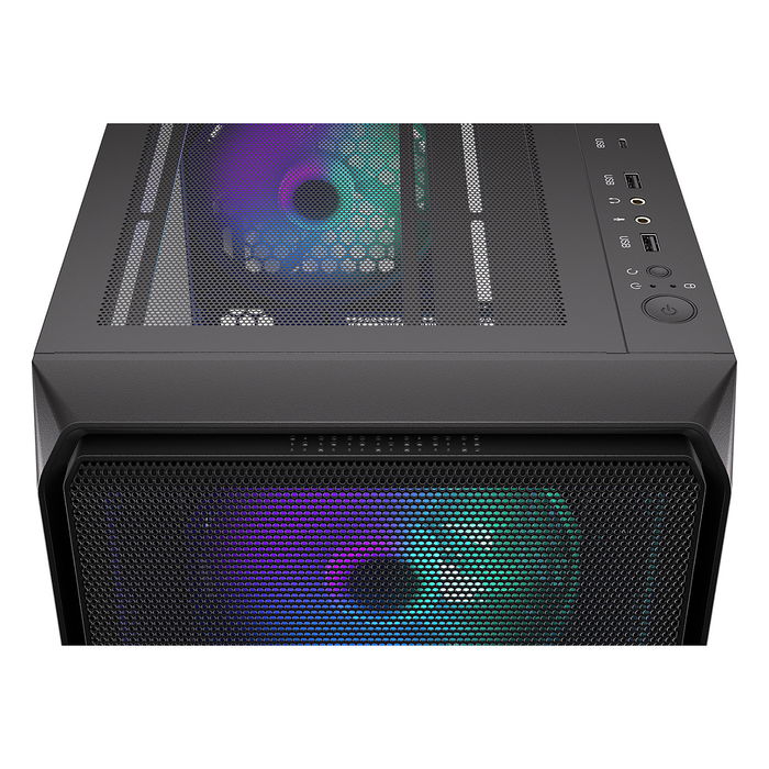 Endorfy Arx 500 ARGB PC Negro Vidrio Templado ATX/ITX/micro ATX Gaming Caja con Ventana Lateral Iluminada